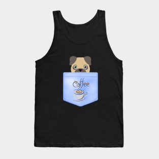 Pug and Coffee Tank Top